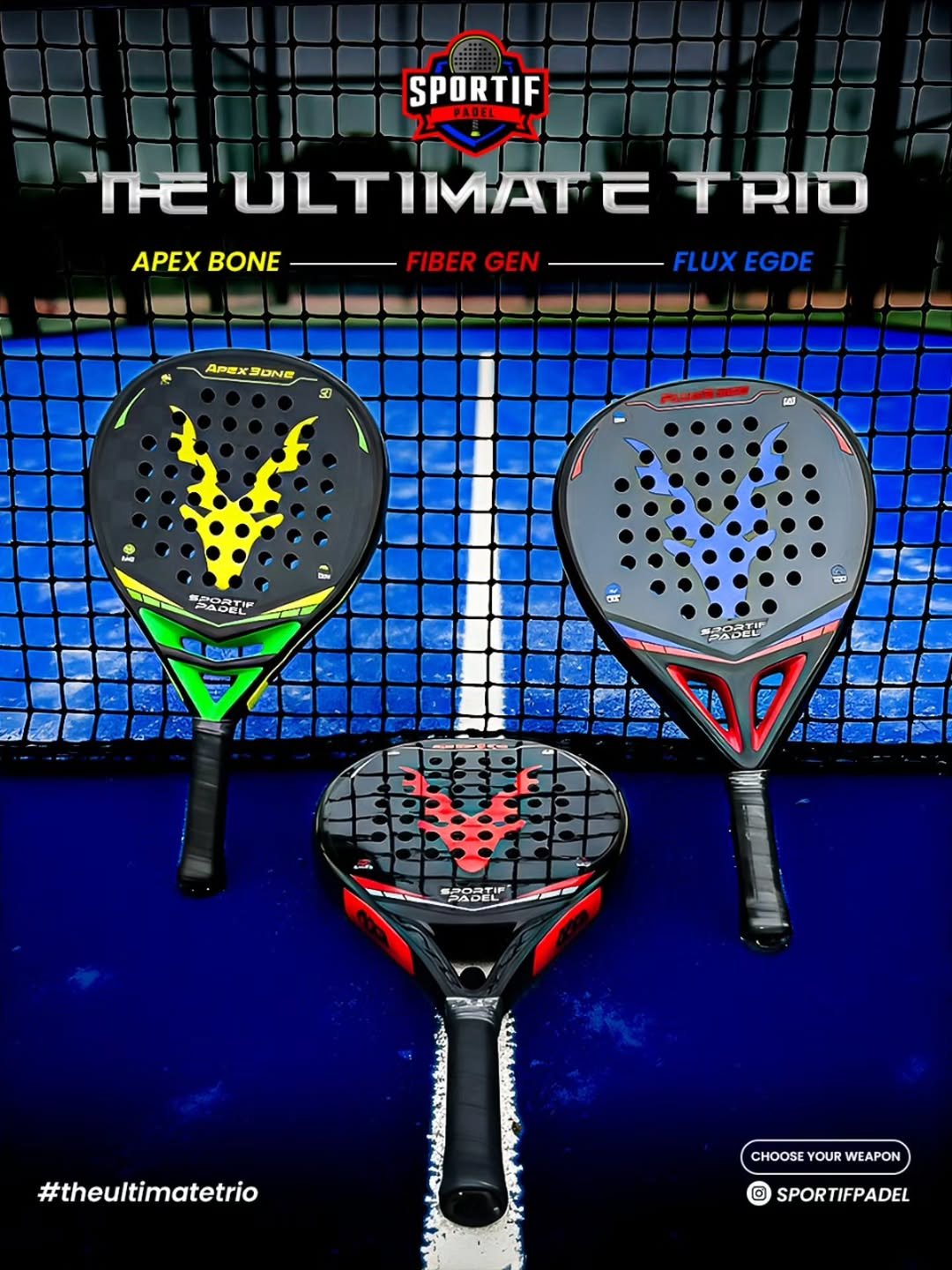 Sportif Padel Shadow Strike Racket