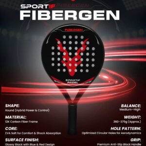 Sportif Padel Fibergen Racket
