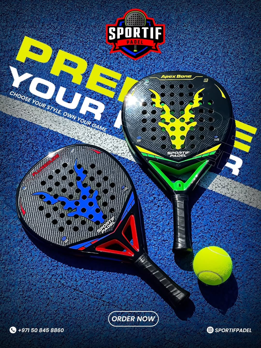 Sportif Padel Titan Horn Racket